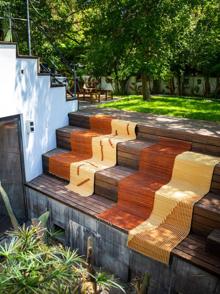 Handvävd matta i sjögräs – oregelbunden design för wholesale av LA FIBRE ARTISANALE