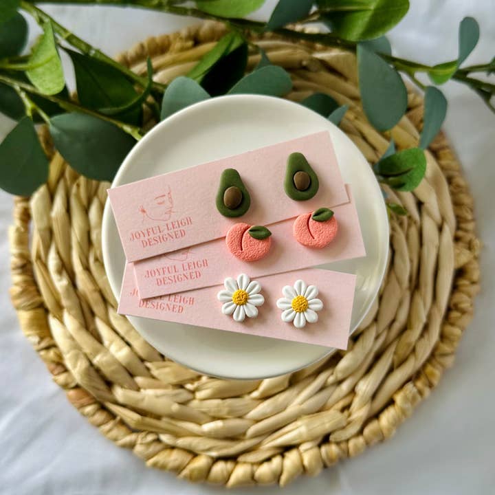 Joyful Leigh Designed - Vente Clous d'oreille - Clous d'été