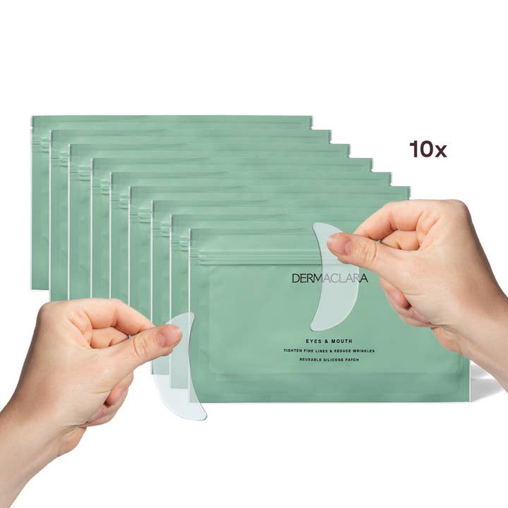 Dermaclara Beauty - Wholesale Skincare Face Mask - BACKBAR: Pack of 10 Eyes & Mouth Occlusion Patches™0