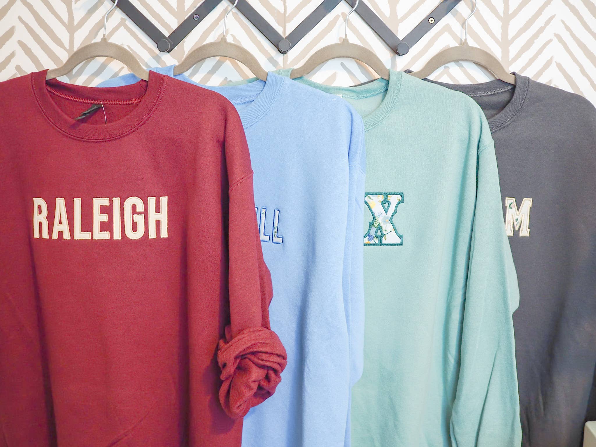 Little L Designs - Wholesale Sweatshirt - Unisex - Custom Floral Appliqué Hooded Sweatshirts8