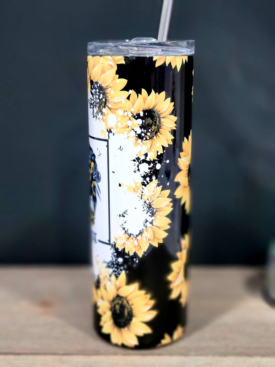 Gifts for Sunflower Lover- Sunflower Tumbler with Lid and Straw - Sunflower  Cups Tumbler - Sunflower Cup - Sunflower Mug - 20oz Insulated Stainless  Steel Sunflower Print Skinny Tumbler 