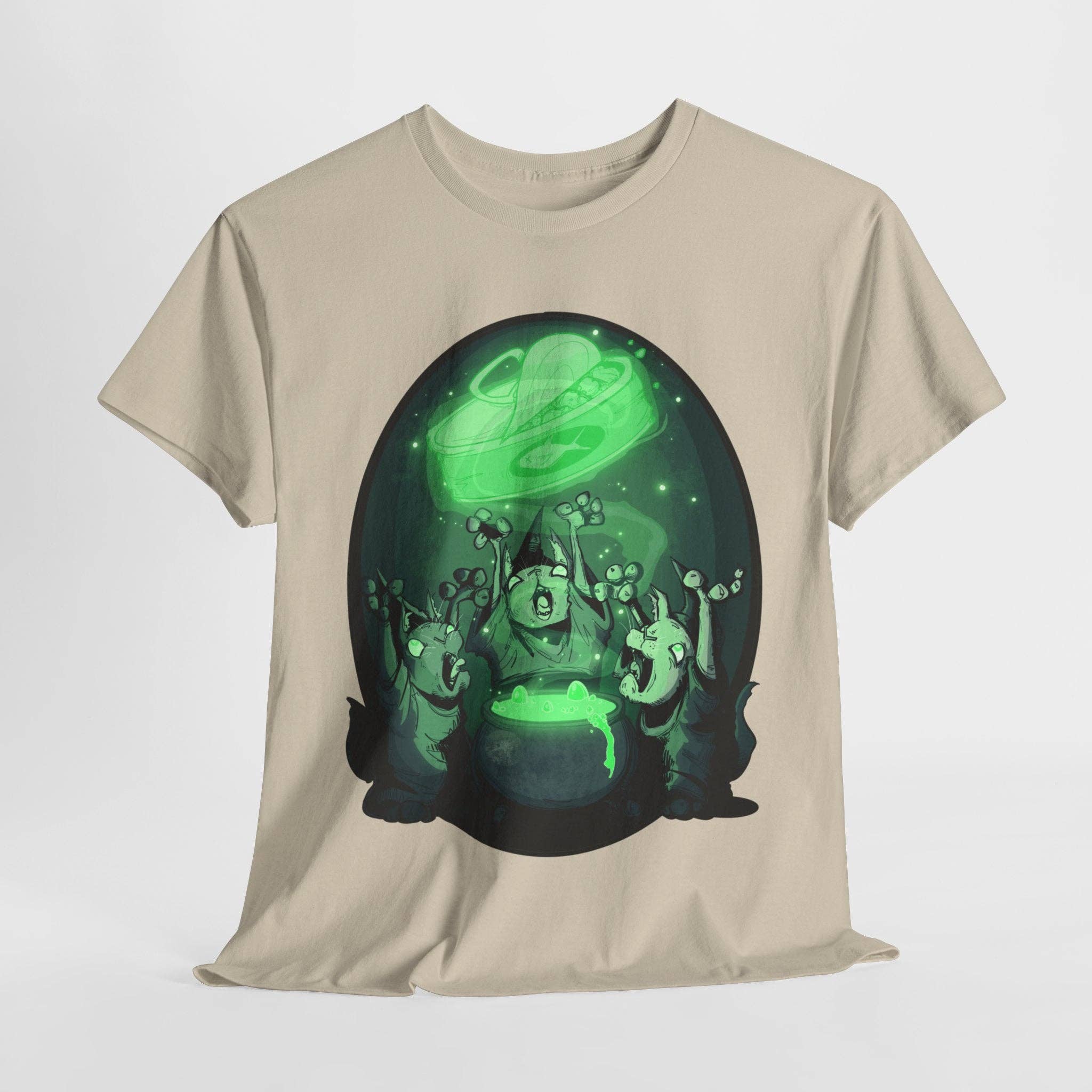 LVB Art - Vente T-shirt à imprimés – unisexe - T-shirt en coton épais unisexe Cat Coven5