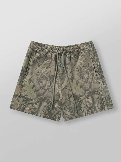 Rosa Clothing - Wholesale Shorts - Women's - Essential woodland tree camo workout shorts - 4 colors8