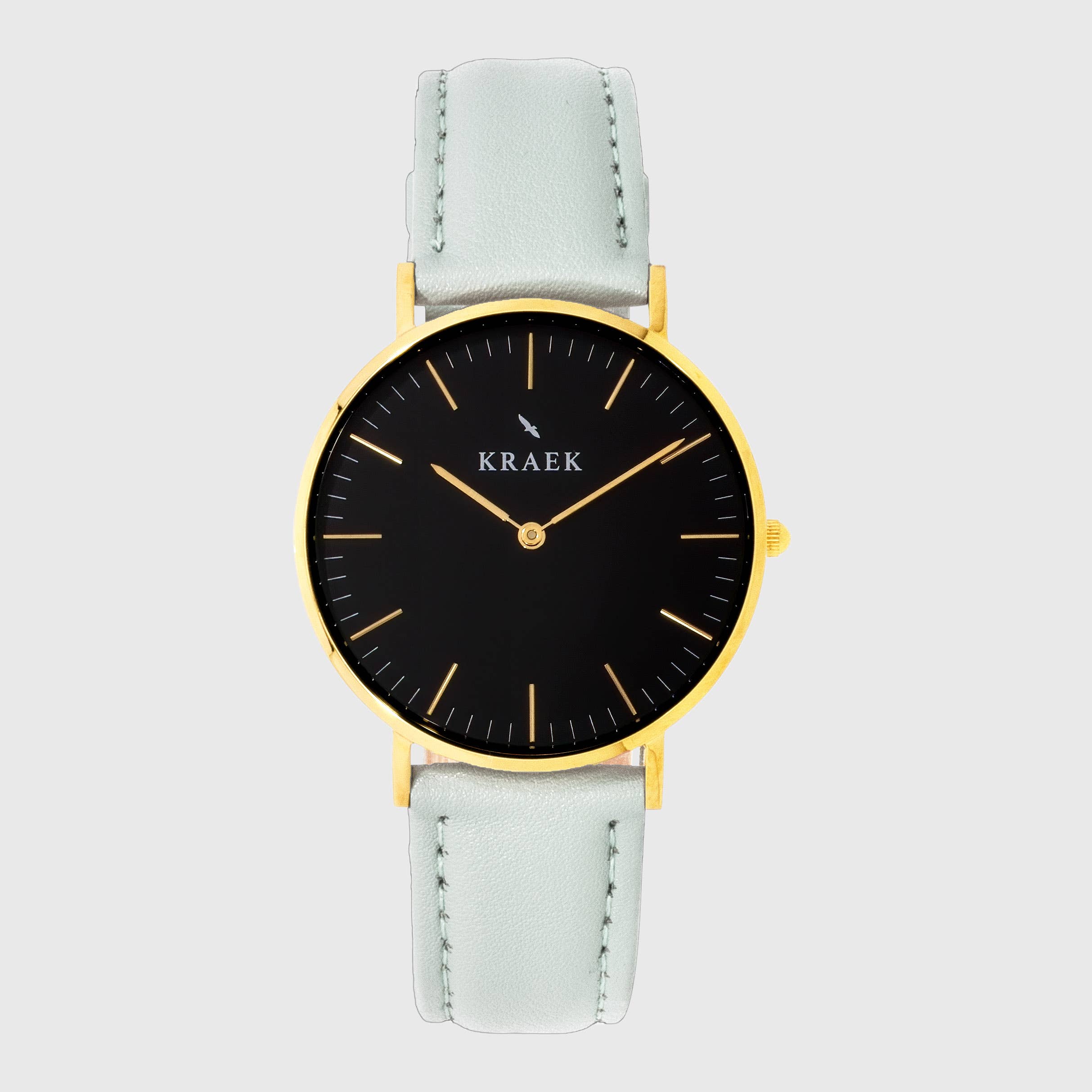 KRAEK Watches - Wholesale Watch Band/Strap - Women's - Mint Leather Strap With Gold Buckle | 18 mm1