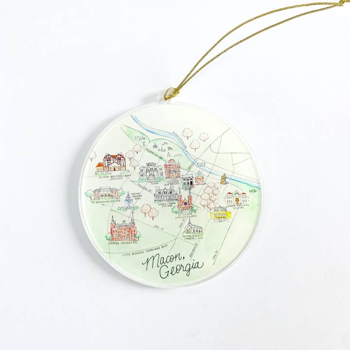 Natty Michelle Paperie – wholesale Ornament – Macon, Georgia Acrylic Ornaments2