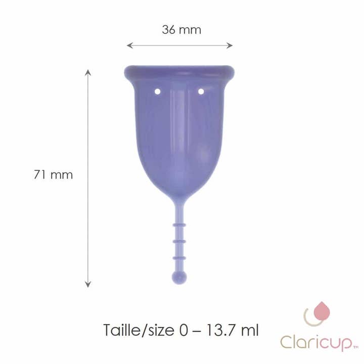 Claripharm - Vente Coupes menstruelles - Coupes menstruelles antimicrobiennes DuoPack 2 Claricup