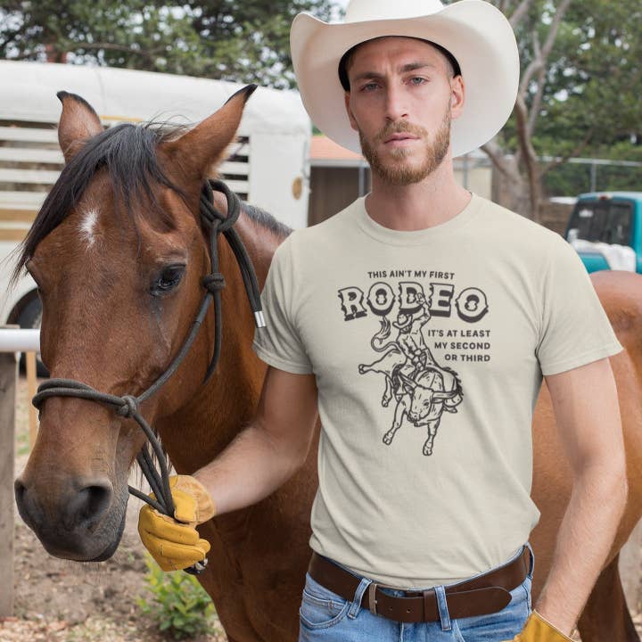 My First Rodeo T-shirt herr för wholesale av 6DS