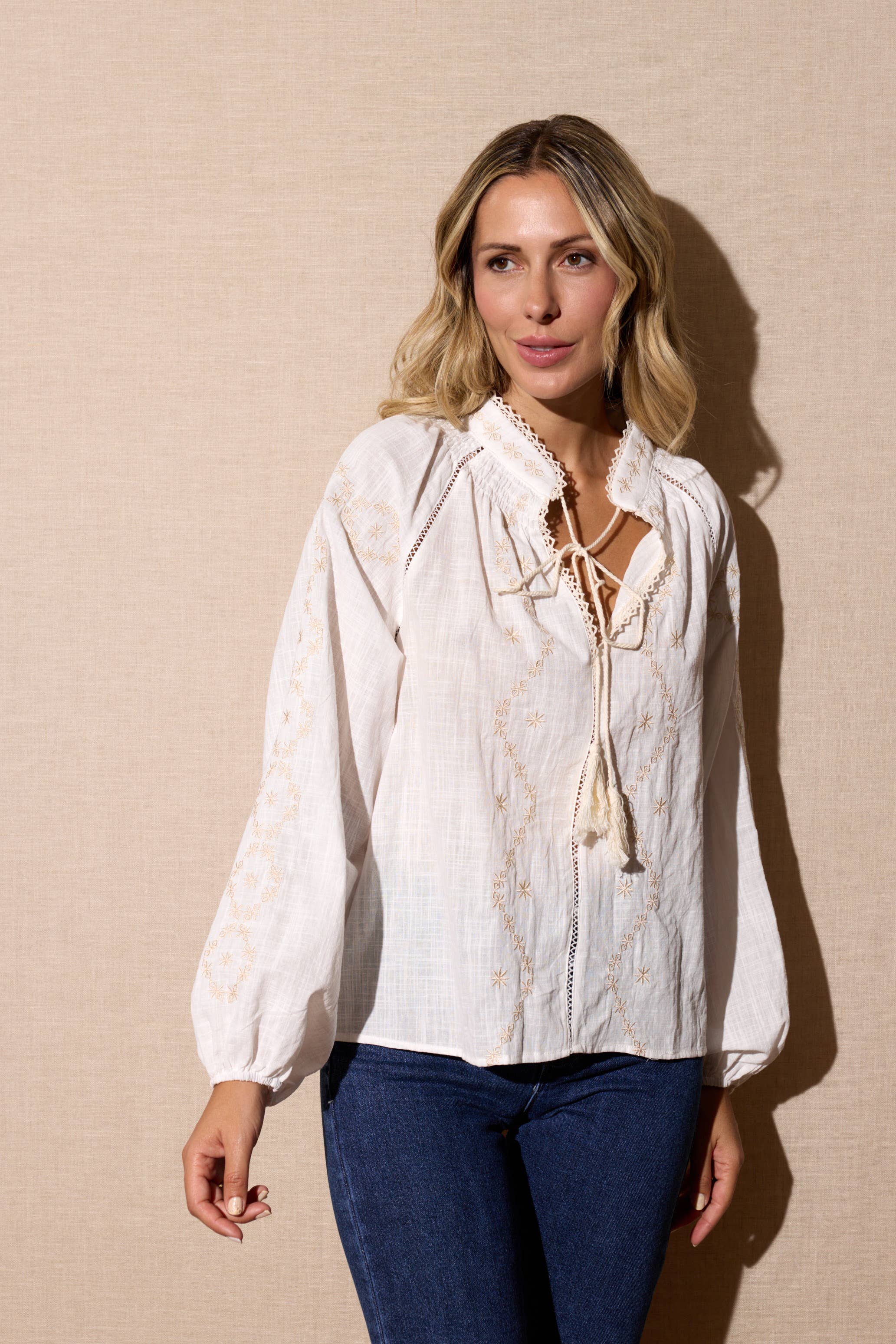 SWEET MAGIC MODA Y COMPLEMENTOS - Venta al por mayor Blusa - Mujer - BLUSA MANGA LARGA ALGODÓN 7