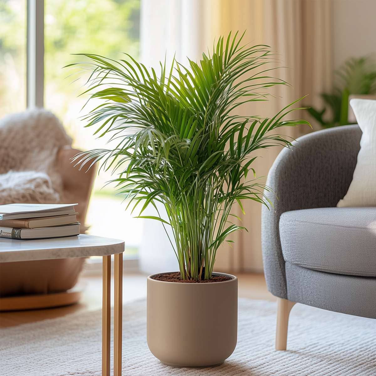 Oasis of Life - Wholesale Live Plant - Areca Palm – 2 Plants – Dypsis Lutescens – Height 100–120cm – Ø21cm – Large Air-Purifying Areca Palms – Easy-Care Houseplants – Tropical Green for Living Room, Office & Conservatory4