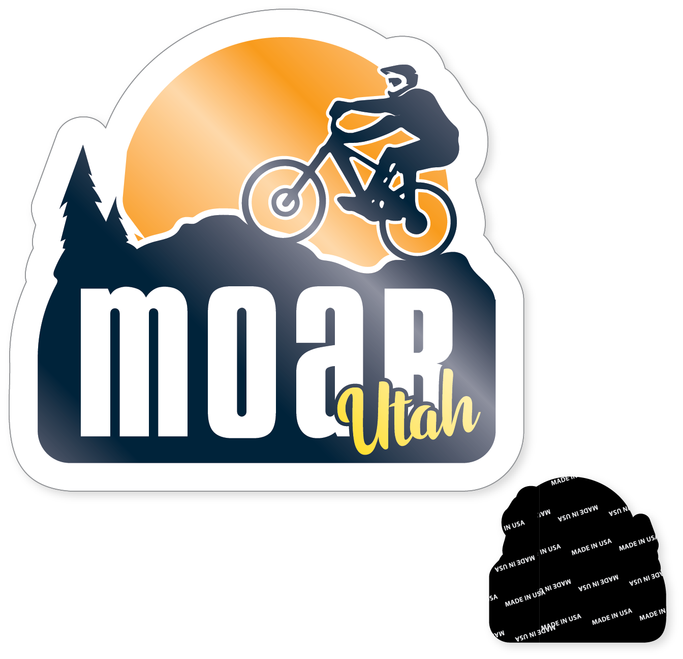 Morris Magnets - Wholesale Magnet - Magnet - Utah Moab with Mountain Biker3