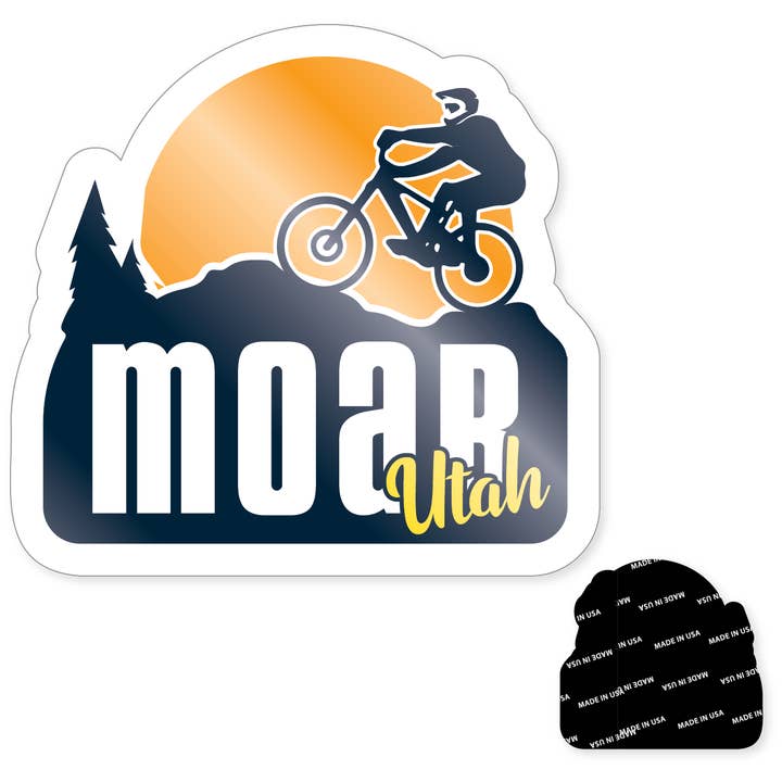 Morris Magnets - Wholesale Magnet - Magnet - Utah Moab with Mountain Biker3