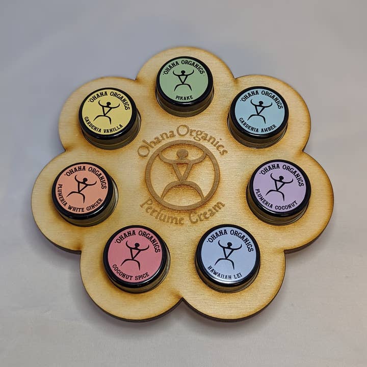 'Ohana Organics – wholesale Solid perfume – Solid Perfumes- Hawaiian Scented (Cases of 8)1