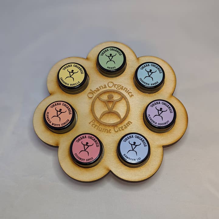 'Ohana Organics - Wholesale Solid Perfume - Solid Perfumes- Hawaiian Scented (Cases of 8)