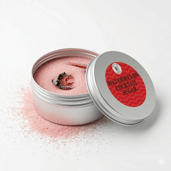Sucre pour bords de verre à cocktails – Pastèque pour la vente par Cocktail Candy
