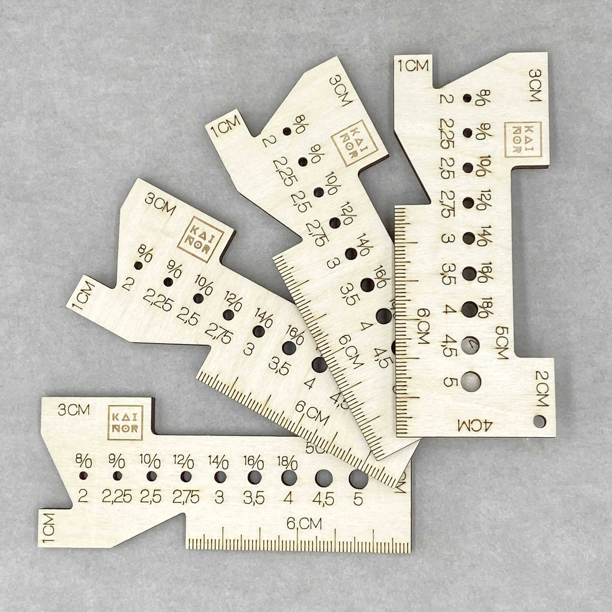 Kainor - Wholesale Knitting/Crochet Supplies - Sewing Gauge With Needle Measuring, Eco Friendly, Baltic1