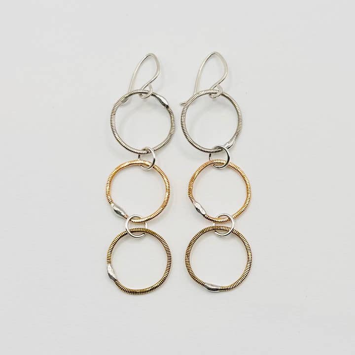 Middle Sister Designs - Wholesale Dangle Earrings - Triple Circle Dangle Earrings3