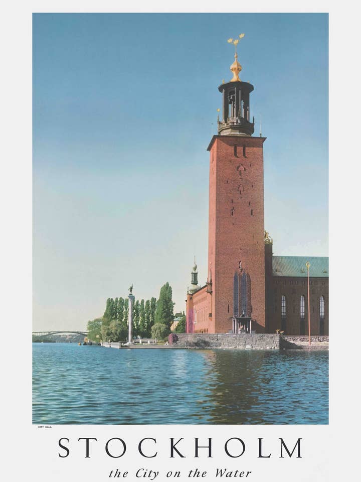 Byen på vandet, Plakat 50 x 70 cm for engroshandel hos Come to Finland