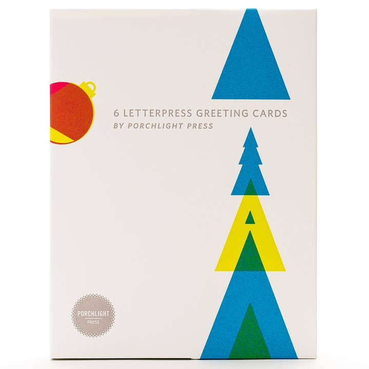 Ordner Set Feiertag Geometrisch - Ast 6er Set für den Großhandel von Porchlight Press Letterpress