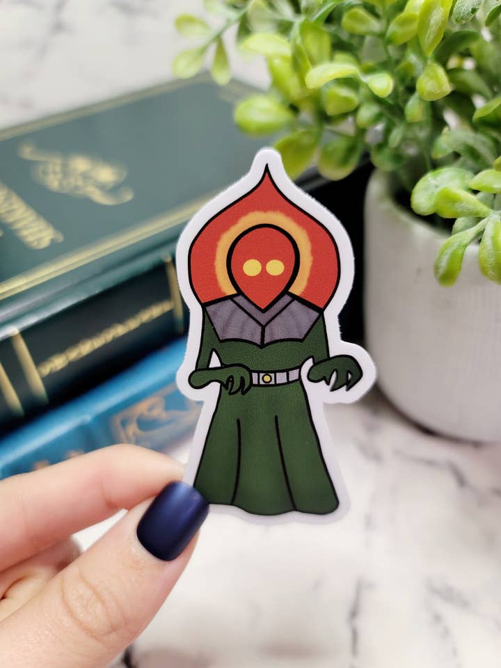 Autocollant Flatwoods Monster, Cryptid Art, Cryptid Club pour la vente par The Dungeon Rose