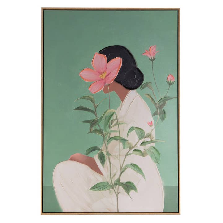 Schilderij Vrouw 80% met de hand geschilderd 83x4x123 cm_784623 voor wholesale door Garpe Interiores - GARPE GROUP - GARCÍA PÉREZ Y CÍA S.L.-