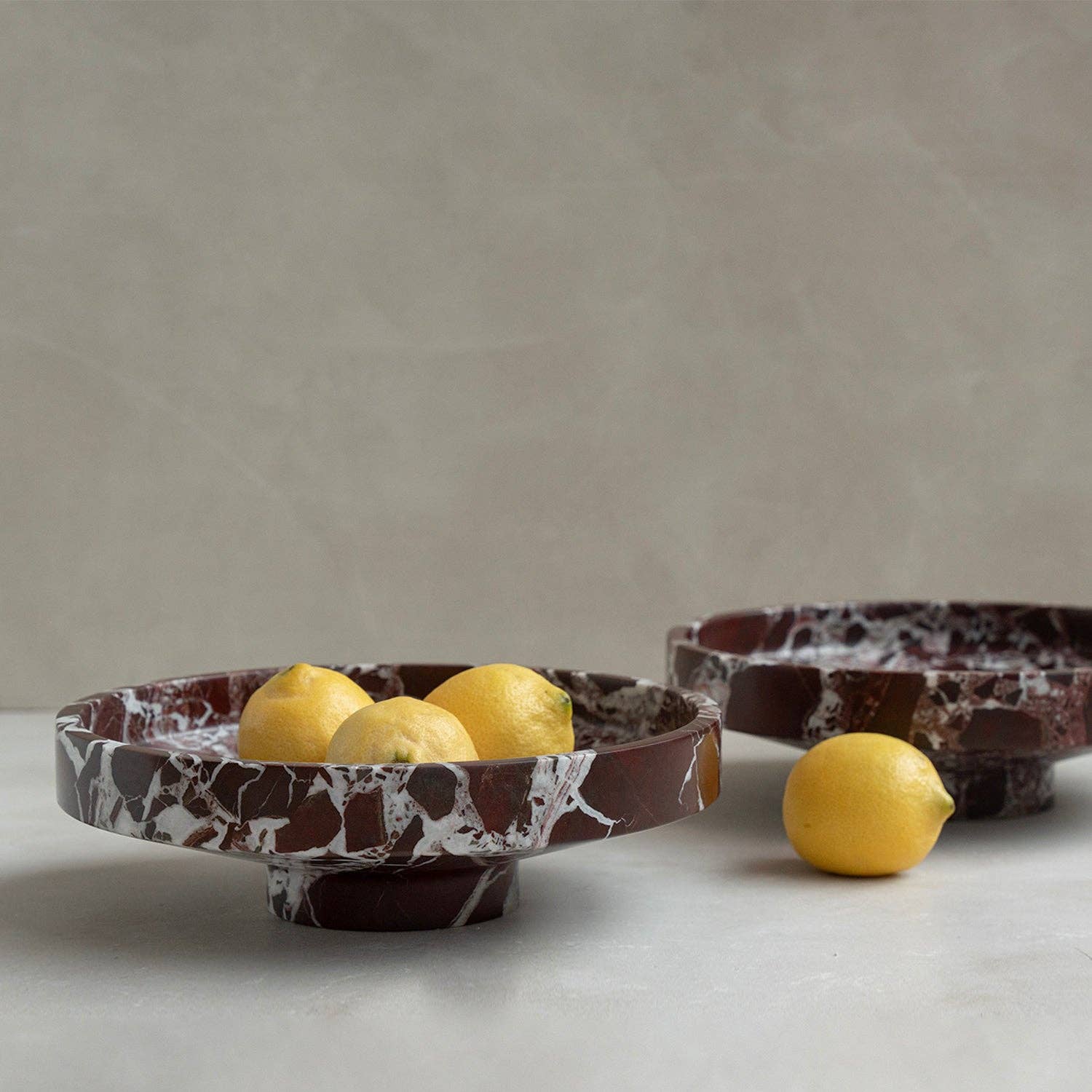 Kiwano Concept - Wholesale Bowl - ROSSO LEVANTO MARBLE NARROW BOWL1
