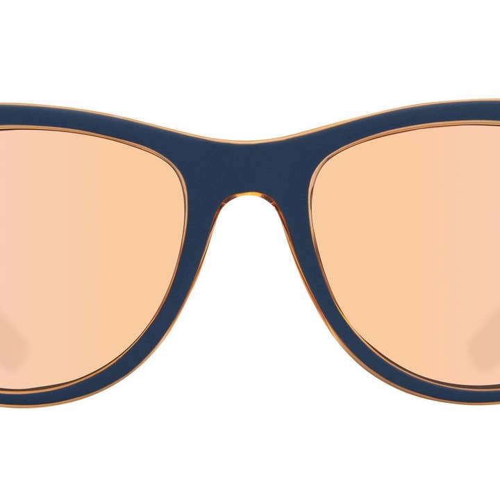 Sundown Two-Toned Navy & Champagne TR90 Sunglasses for wholesale on Faire