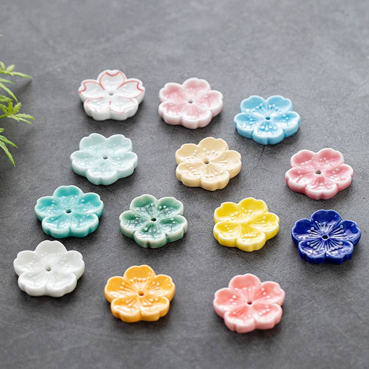 Gohobi - Wholesale Incense Holder - Gohobi Handmade Ceramic Flower Ornament Incense Holder
