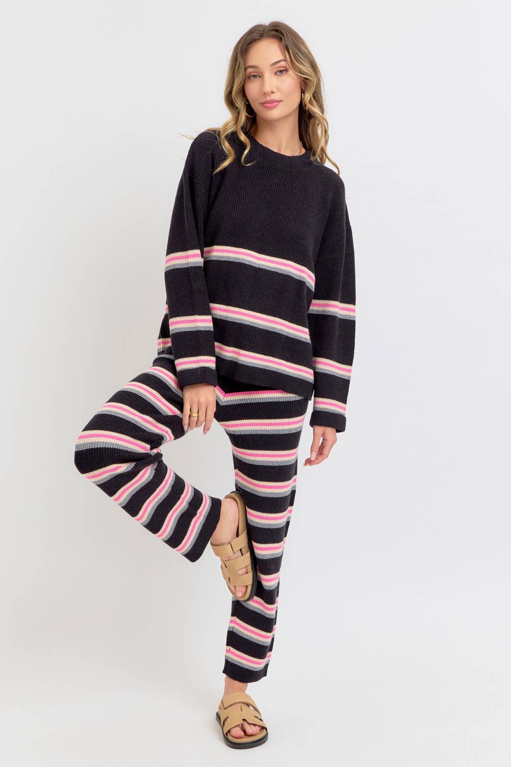 Sweet Lovely by Jen – Engroshandel Pullover - Dame – STRIBET STRIKTOP/SWEATER0