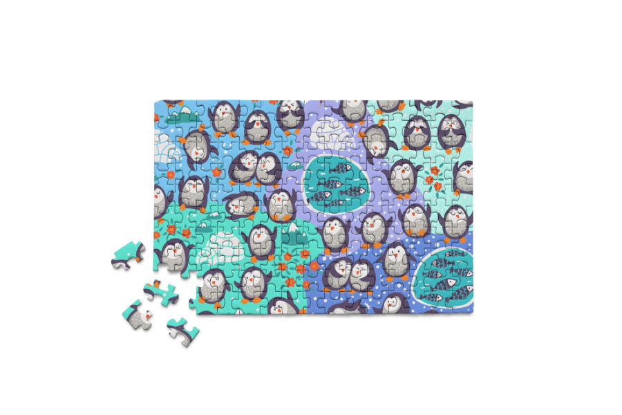 Micro Puzzles - Wholesale Puzzle - Adult - Penguins Mini Jigsaw Puzzle Unique Fun Gift Present in Tube5