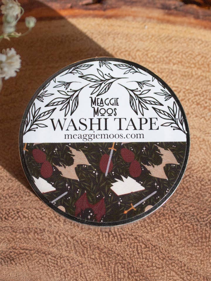 Ruban Washi Dragons Den | Papeterie pour Lecteurs de Fantasy pour la vente par Meaggie Moos