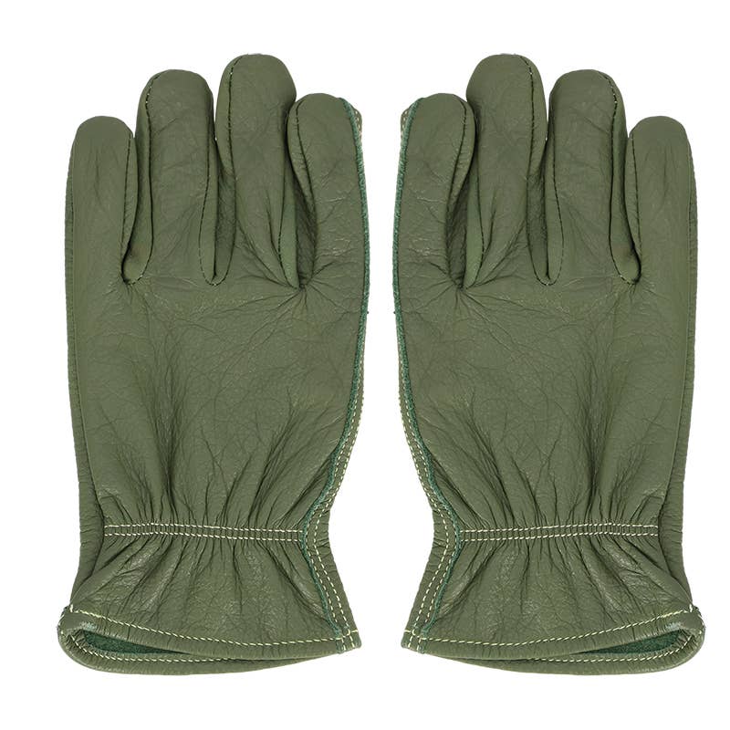 Esschert Design USA - Wholesale Gloves - Women's - Leather Gloves, Green - Medium2