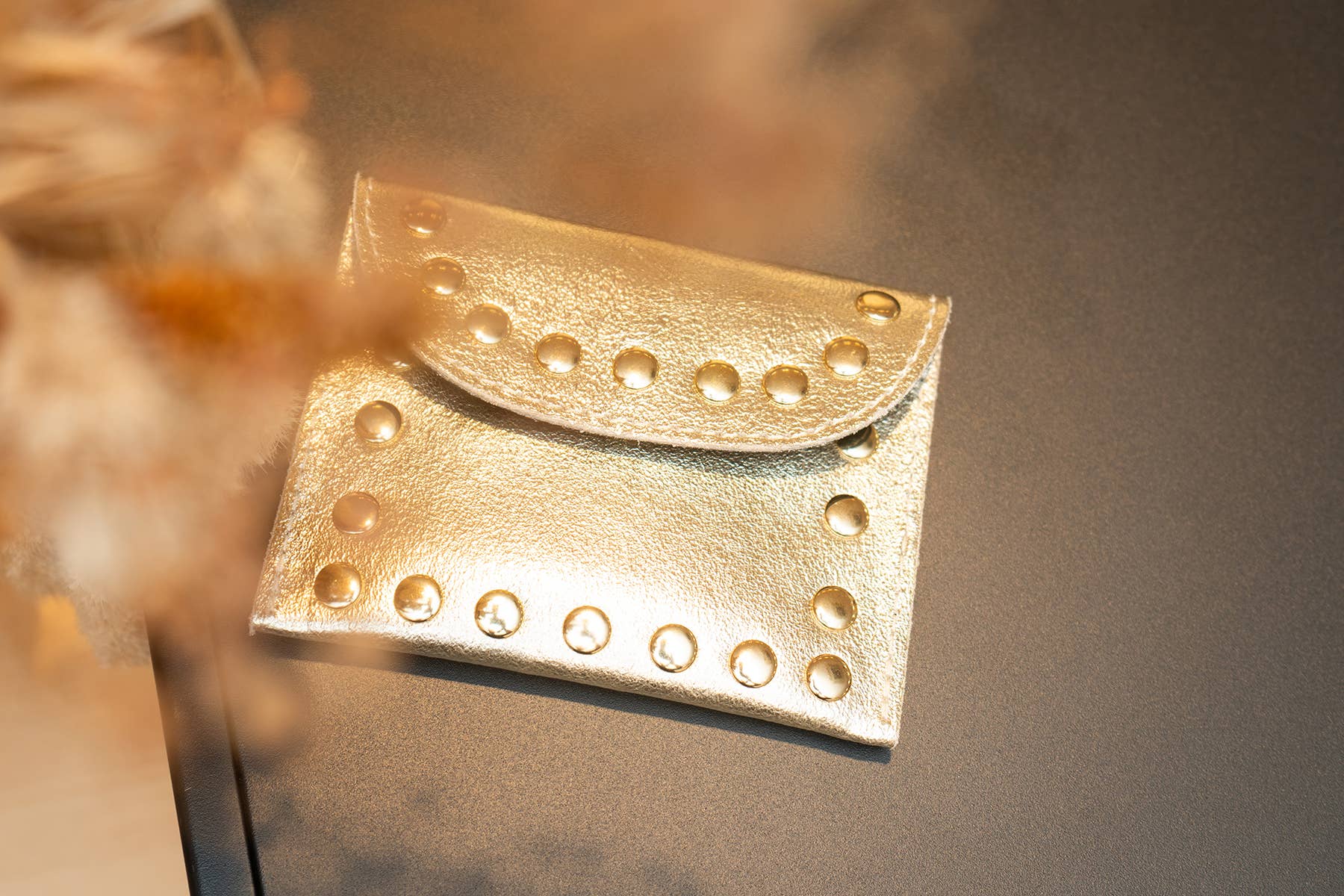 Cherry Paris - Wholesale Coin Purse - Women's - Small Leather Goods LEINA METAL bag - 4904B15