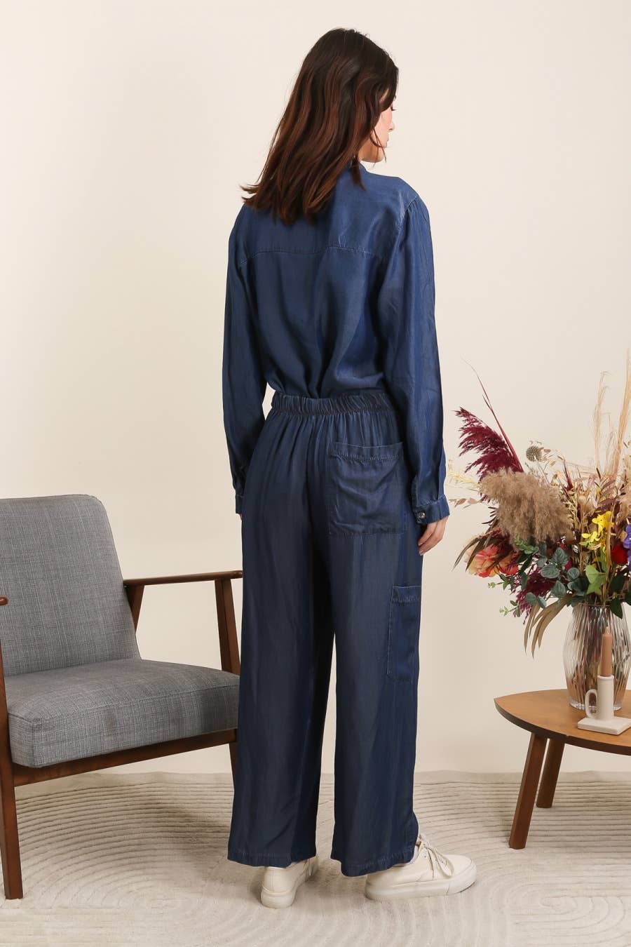 la maison des fibres naturelles – wholesale Pants – Women's – Fluid pants with multiple pockets 30100 100% tencel0