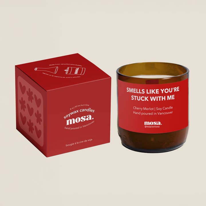 Mosa - Wholesale Jar/filled candle - Smells like you're stuck with me - Valentine Special8