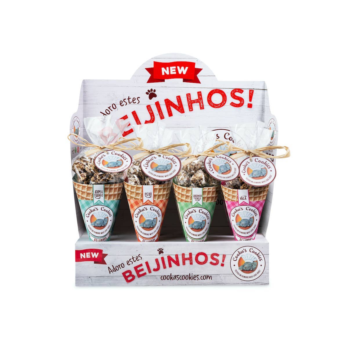 Belpharmed bv: Cooka's Cookies & Sensidog - Wholesale Pet Treats - Dog - Pink Kisses - Turkey & Tuna Dog Treats5