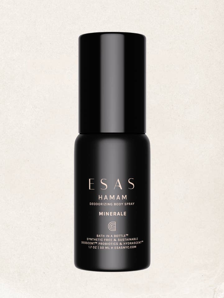 Minerale Hamam Organic Deo Body Spray–Salted Woods & Vetiver for wholesale by ESAS