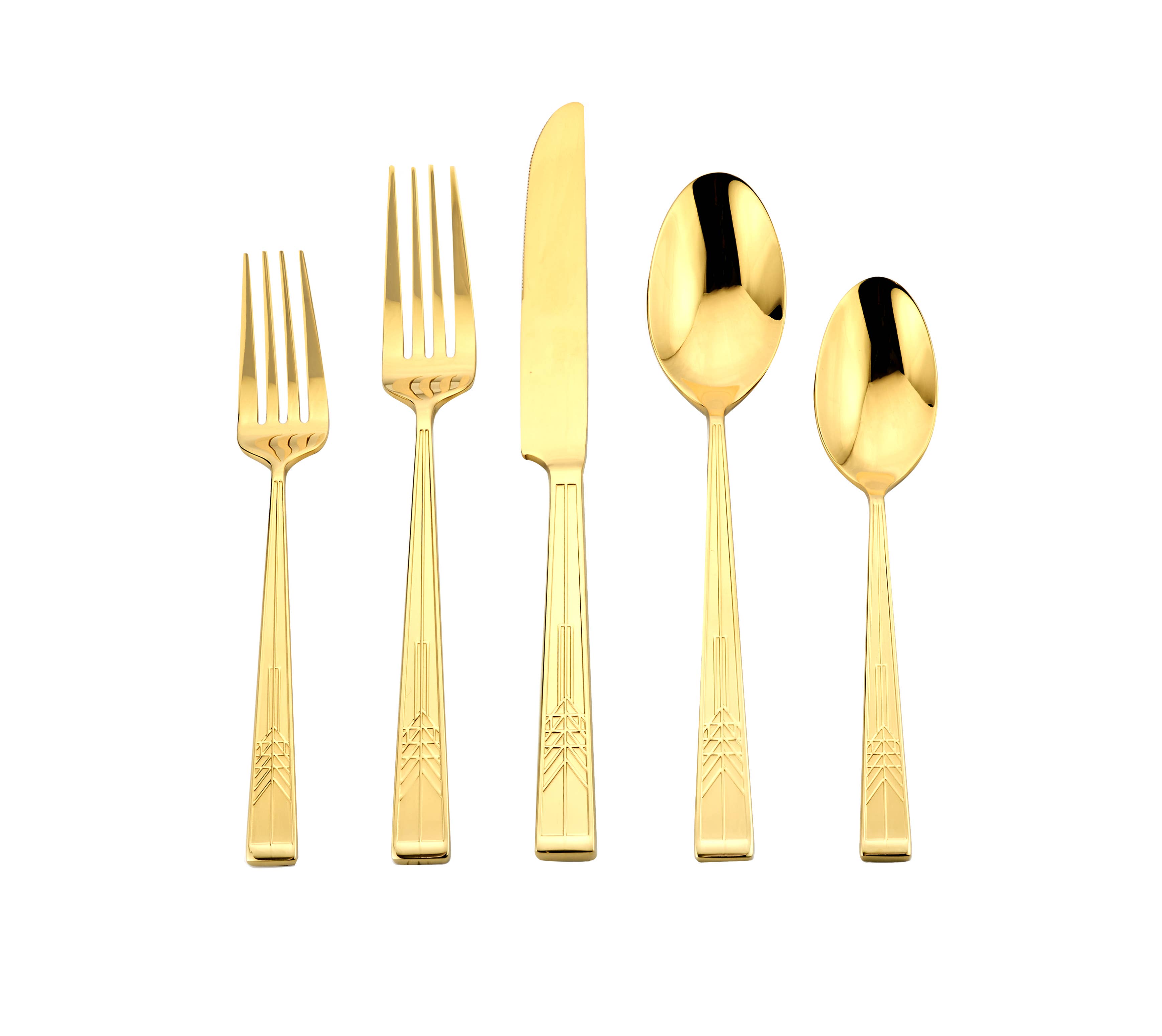 Ricci Argentieri – Großhandel Besteckset – Frank Lloyd Wright 18/10 Besteckset „Baum des Lebens“ 20-teilig2