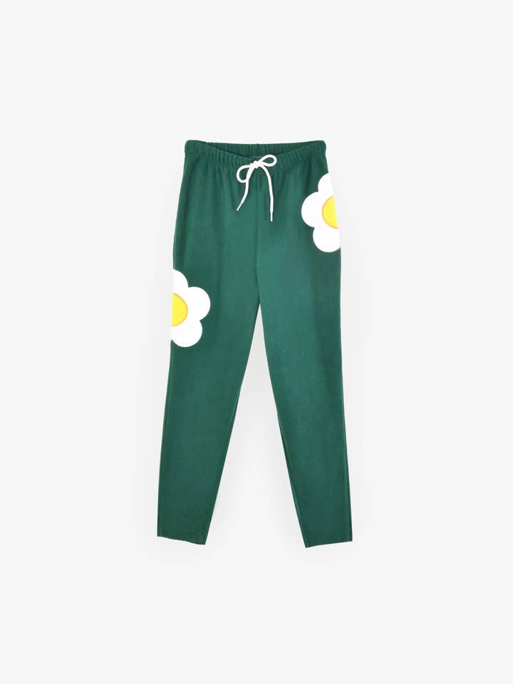 Fleece-Jogginghose mit Sonnenseite in Pineneedle für den Großhandel von Hoohah