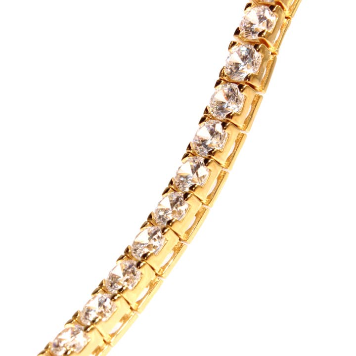 Alta Gioielli - Wholesale Tennis Bracelet - Handmade Tennis Bracelet in 925 Silver - White Stones3