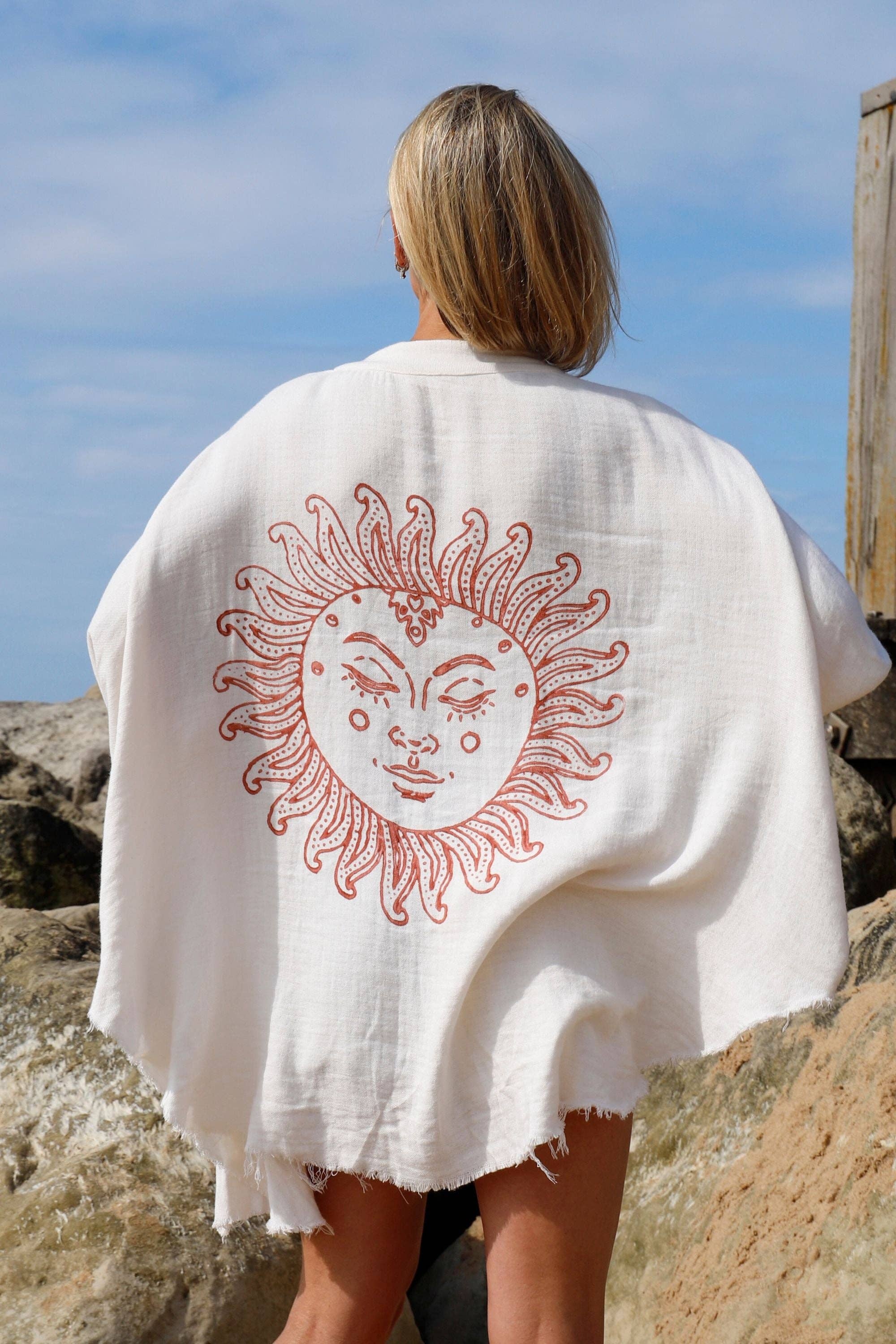 Meraki Beach - Venta al por mayor Camisa con botones - Mujer - Camisa de Playa SUN GODDESS3