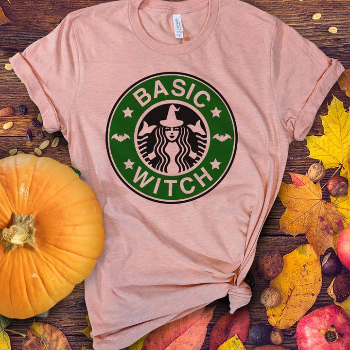 Basic Witch - Camiseta de Halloween de otoño para venta al por mayor de House Of Rodan