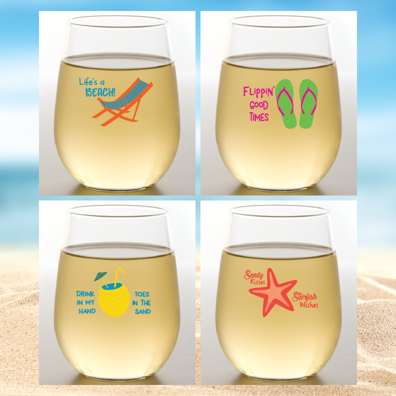Wine-Oh! - Wholesale Wine Glass - CLOSEOUT ASSORTED Unbreakable Stemless Plastic Wine Glasses85