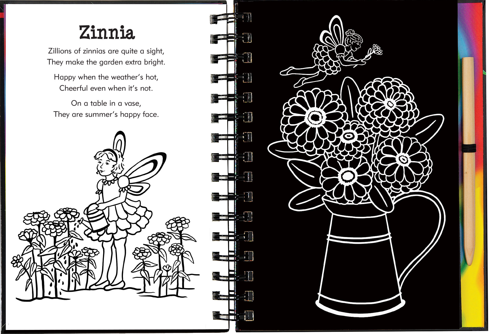Peter Pauper Press - Wholesale Sketchbook/Sketchpad - Garden Fairies Scratch and Sketch5