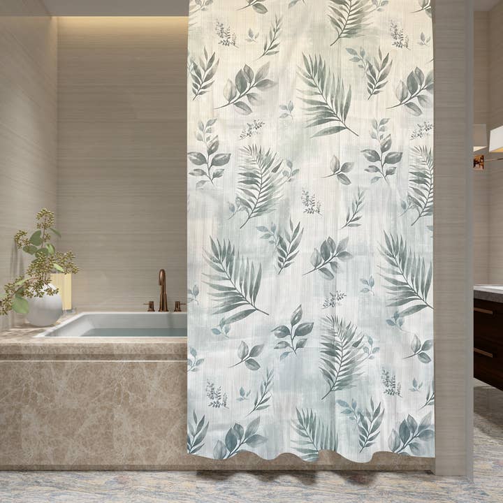 Rothbury Blätter-Muster Stoff-Duschvorhang für den Großhandel von 2626 Designs