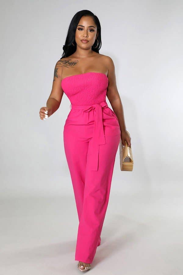 Aria Romance - Wholesale Jumpsuit - Women's - High-Waist Wide Leg Jumpsuit3