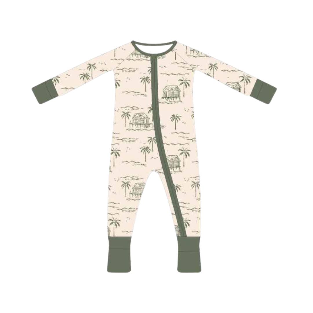 Eazy Living Baby Co - Wholesale Sleepsuit - Baby - Beach Bungalow Bamboo Sleeper