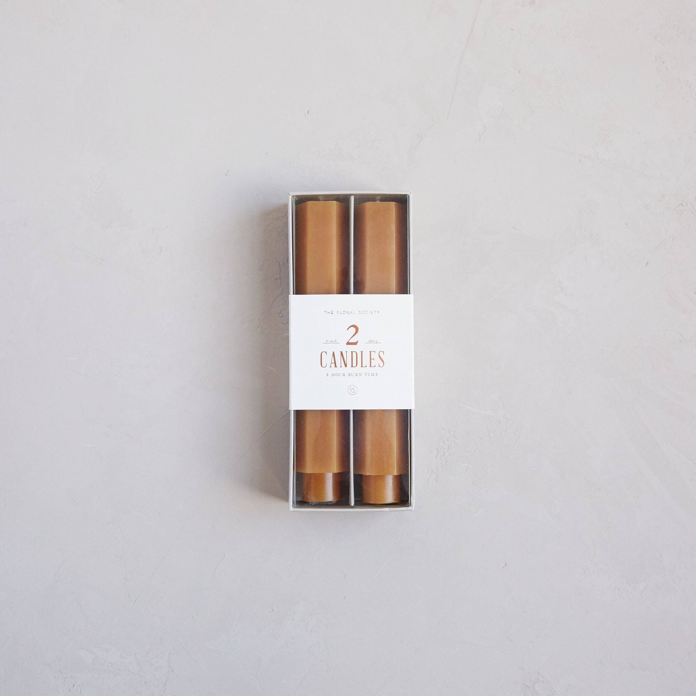 The Floral Society - Vente Bougies/bougeoirs coniques - Bougies effilées fantaisie de 6 pouces4