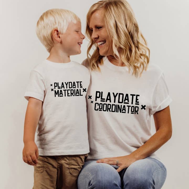 Playdate Coordinator | Mommy & Me Tee for wholesale by Wildflowers + Cotton