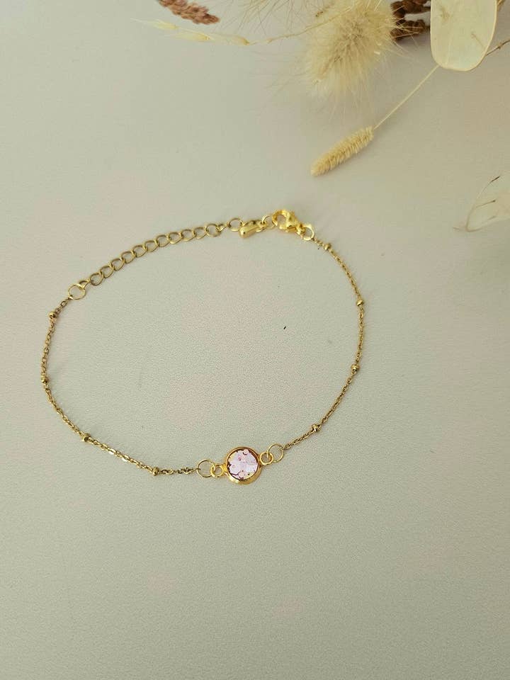 Pulseira delicada em resina holográfica – O brilho artesanal no teu pulso por atacado de Atelier Tatice