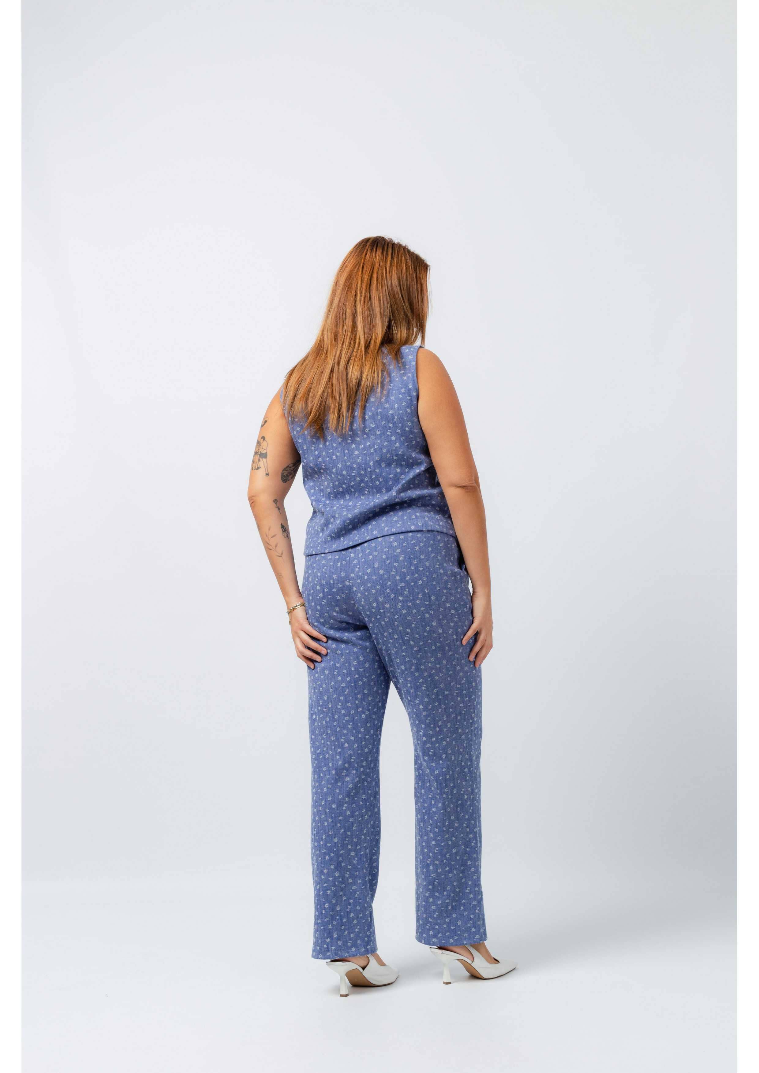 Teresa Cardoso Oliveira - Wholesale Pants - Women's - 253041 - Denim pants with dots Spring Summer Collection Plus Sizes2